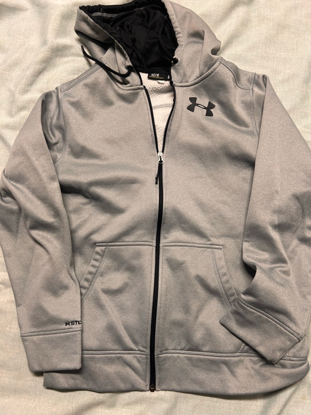 Men’s medium Under Armour Gray Tech Full-Zip Hoodie